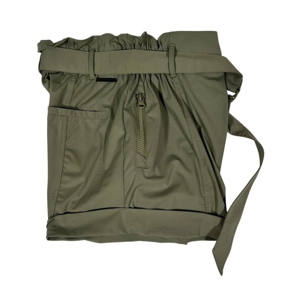 Blanc Noir Womens Mermaid Green Zipped Pocket Utility Belted Shorts Size XS - Picture 4 of 13